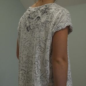 Anthropologie patterned tee